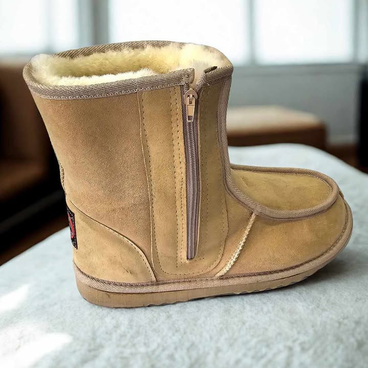 Mens Short Deluxe Boots with Side Zippers