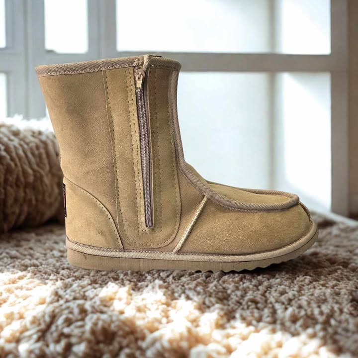 Mens Short Deluxe Boots with Side Zippers – The Ugg Boot Factory