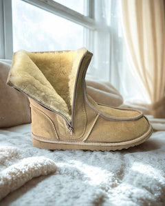 Ladies Short Deluxe Boots with Side Zippers