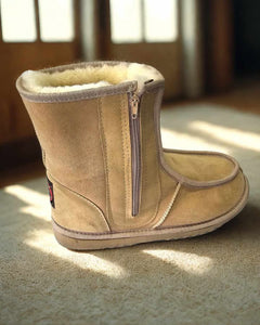 Ladies Short Deluxe Boots with Side Zippers
